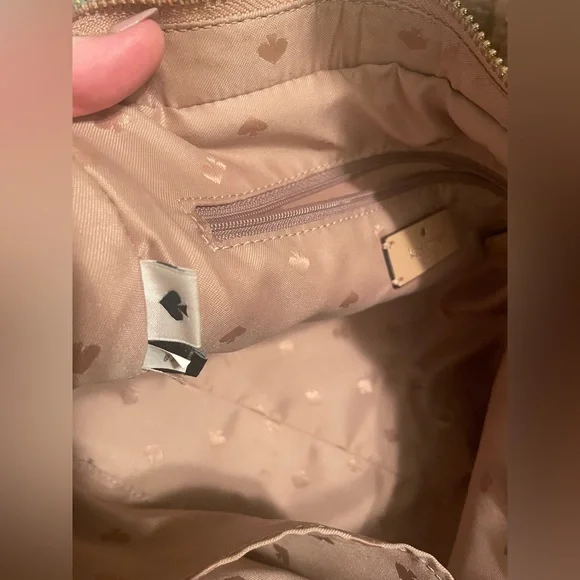 Kate Spade Unique Brown Teddy Shoulder Bag with Removable Strap - Picture 7 of 11